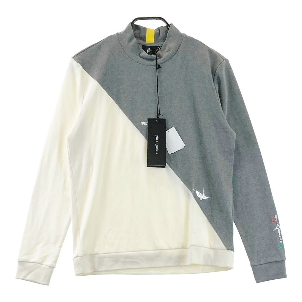 サイズ：3 1PIU1UGUALE3 GOLF GDT013 モックネック長袖Tシャツ グレー系 [240101742467] ゴルフウェア メンズ ストスト 18,480円