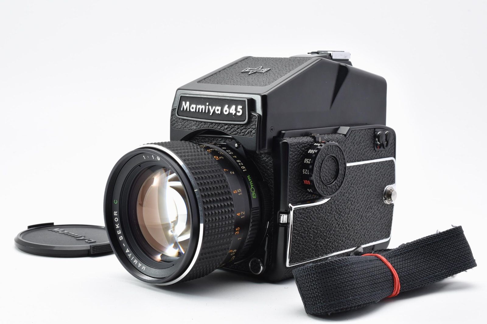 ◇◆ 完動極美品 マミヤ Mamiya M645 1000s 中判 フィルムカメラ Sekor C 80mm f1.9 レンズ プリズムファインダー 動作確認済 4970 ◆◇