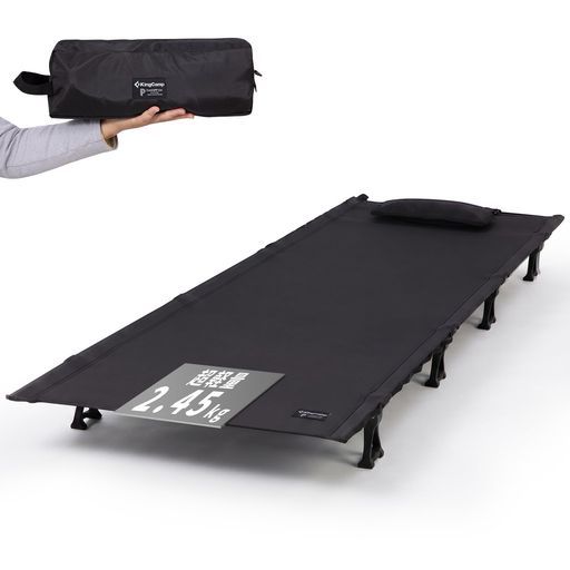 KingCamp コット キャンプ 折りたたみベッド 超軽量 2.45kg 防災 高耐荷重136kg 頑丈 安定 コンパクト収納 寝心地良い アウトド