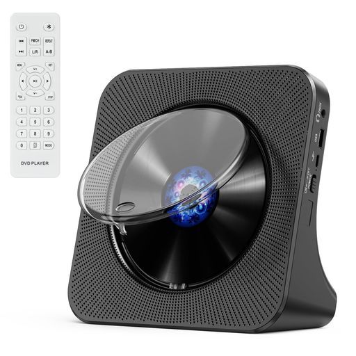 Gueray CDプレーヤー Bluetooth受信/送信 スピーカー内蔵 デスクCDプレーヤー USB再生 AUX出力サポート FMラジオ機能 CDラジカセ A-Bリピート再生 CDプレイヤー