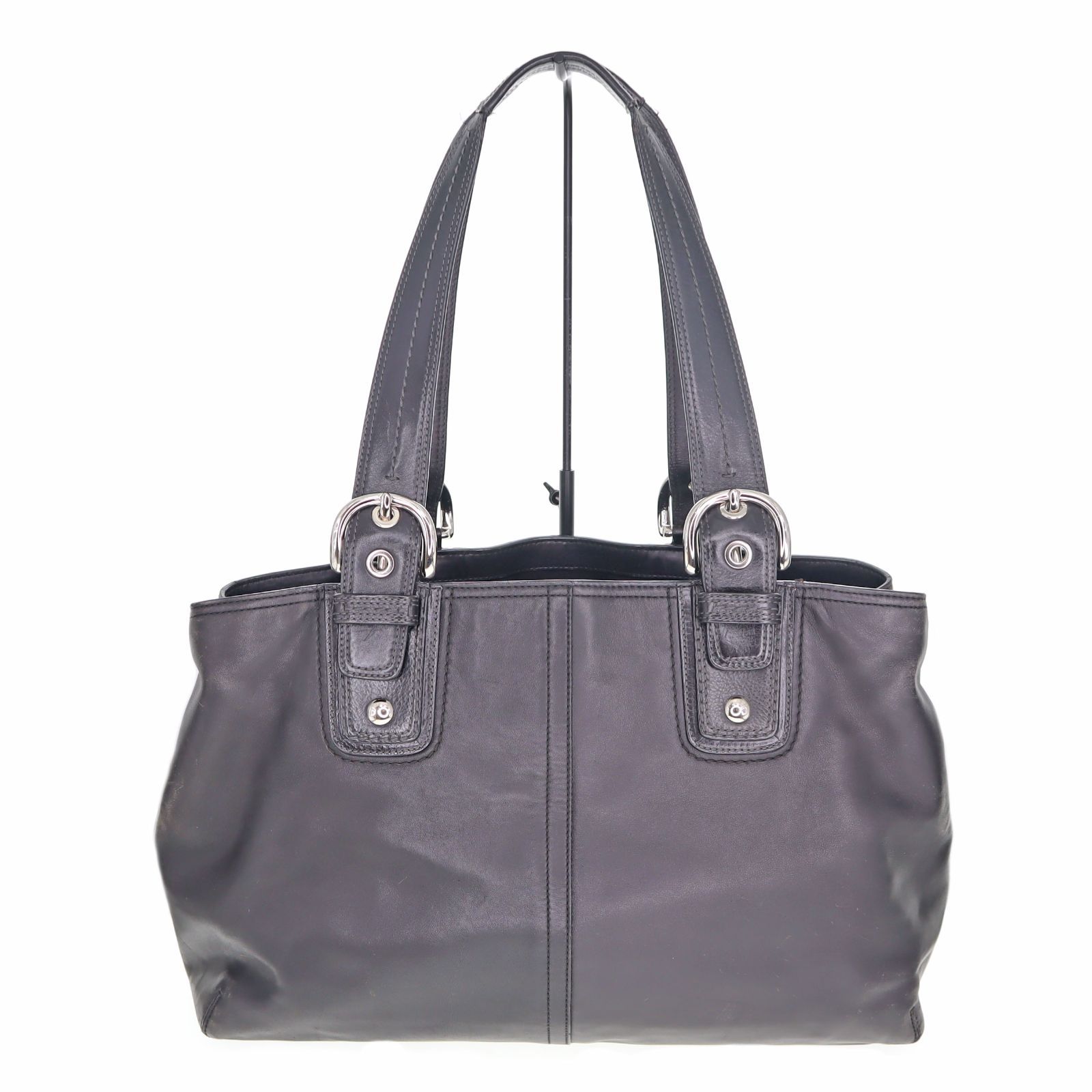 【中古】 COACH コーチ F13110 トートバッグ レディース メンズ バッグ ブラック ブランド