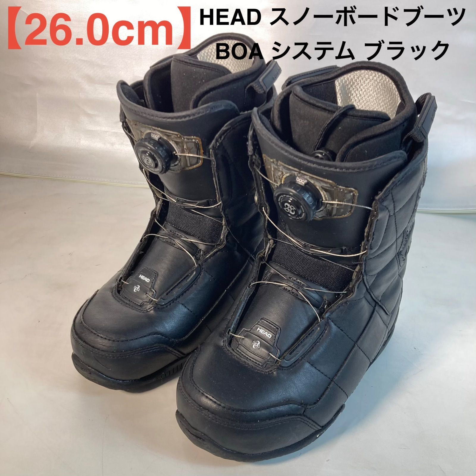 26,0cm】HEAD スノーボードブーツ BOA システム ブラック - メルカリ