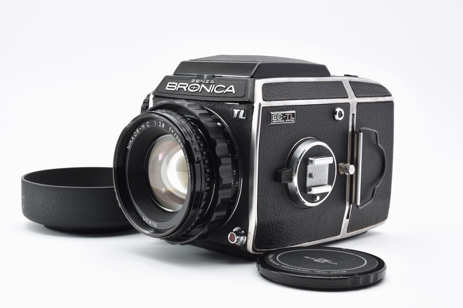 ◇◆ 完動極美品 ゼンザブロニカ Zenza Bronica EC TL ボディ ボデー Nikkor H.C 75mm f/2.8 中判 レア レンズ 動作確認済 4980 ◆◇