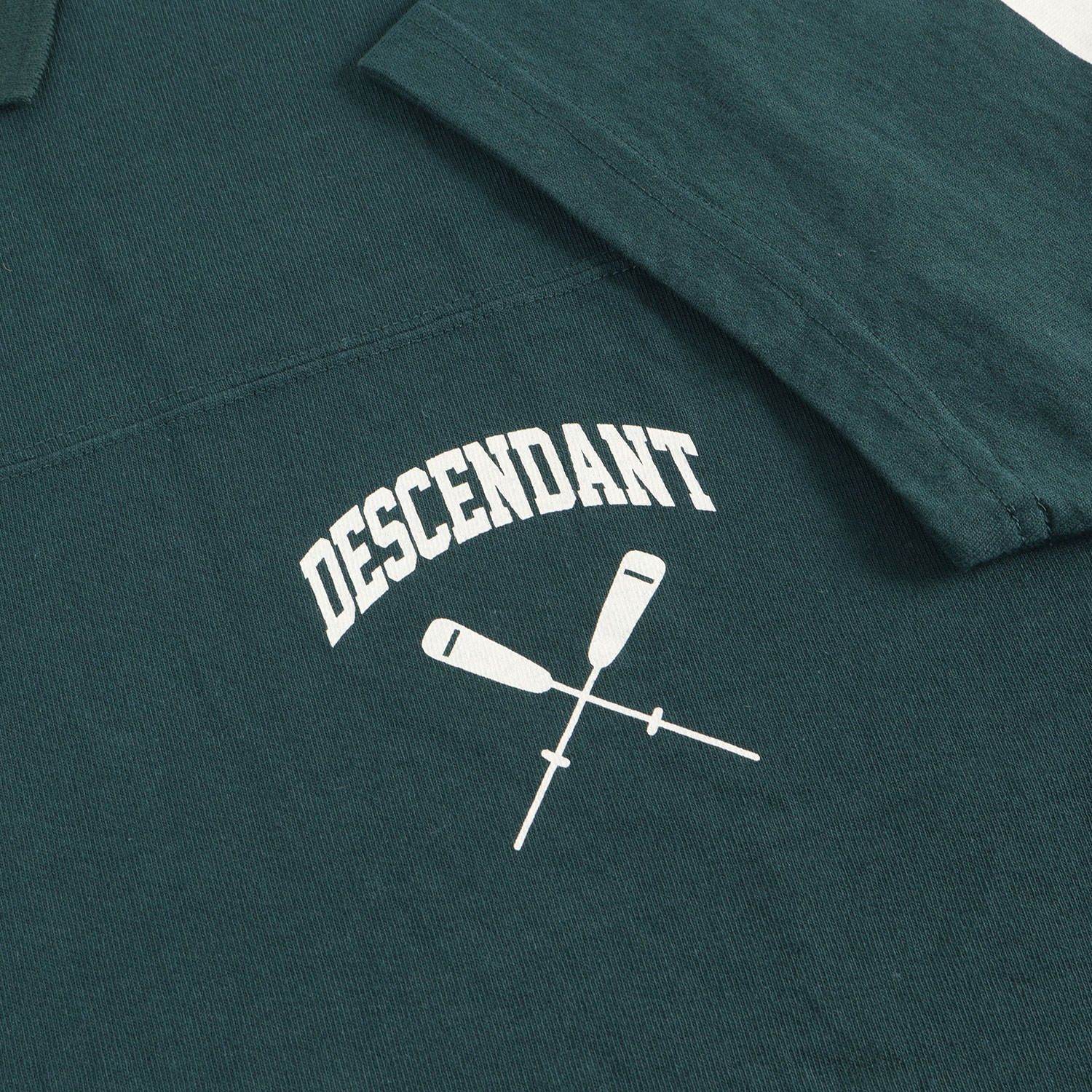 美品】DESCENDANT ディセンダント ポロシャツ グリーン サイズ:3 22SS