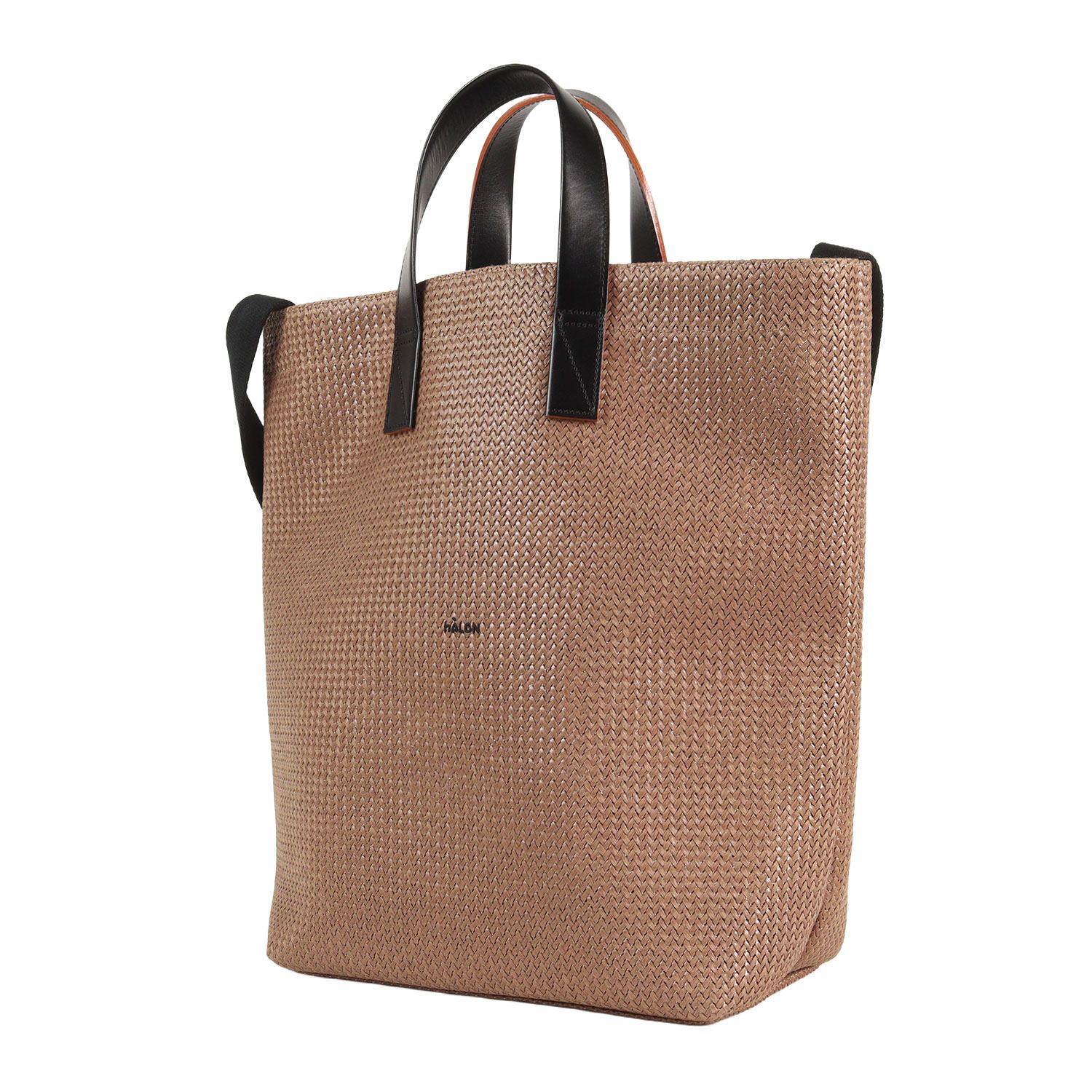 【美品】hALON アーロン バッグ ブラウン 25SS 2WAY ライト メッシュ トートバッグ 13321997720 サイズ:18L ブランド カバン【メンズ】【中古】