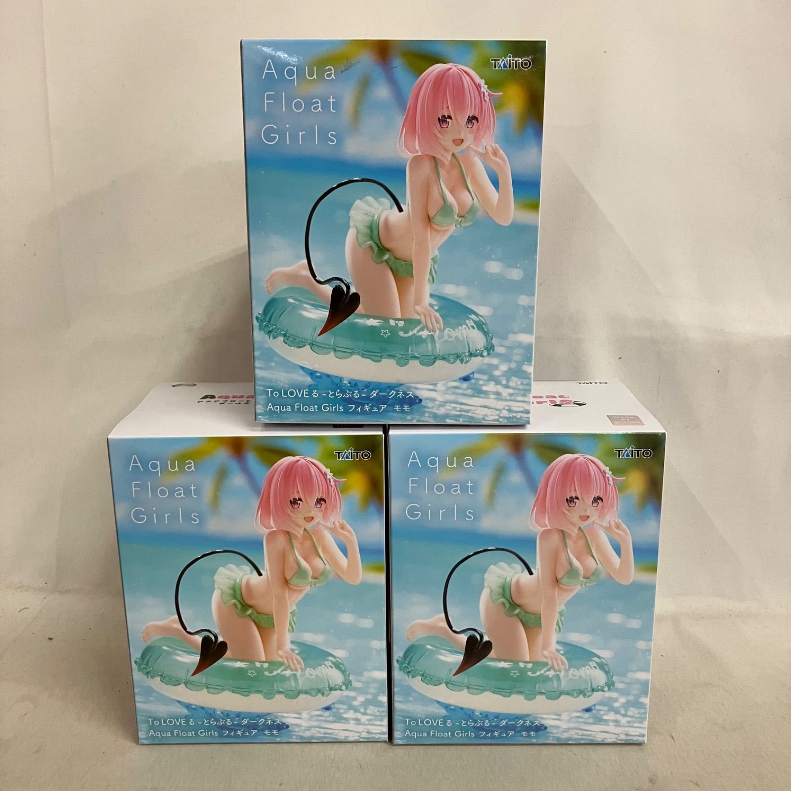 未開封 To LOVEる Aqua Float Girls モモ フィギュア 3個セット SF7B95