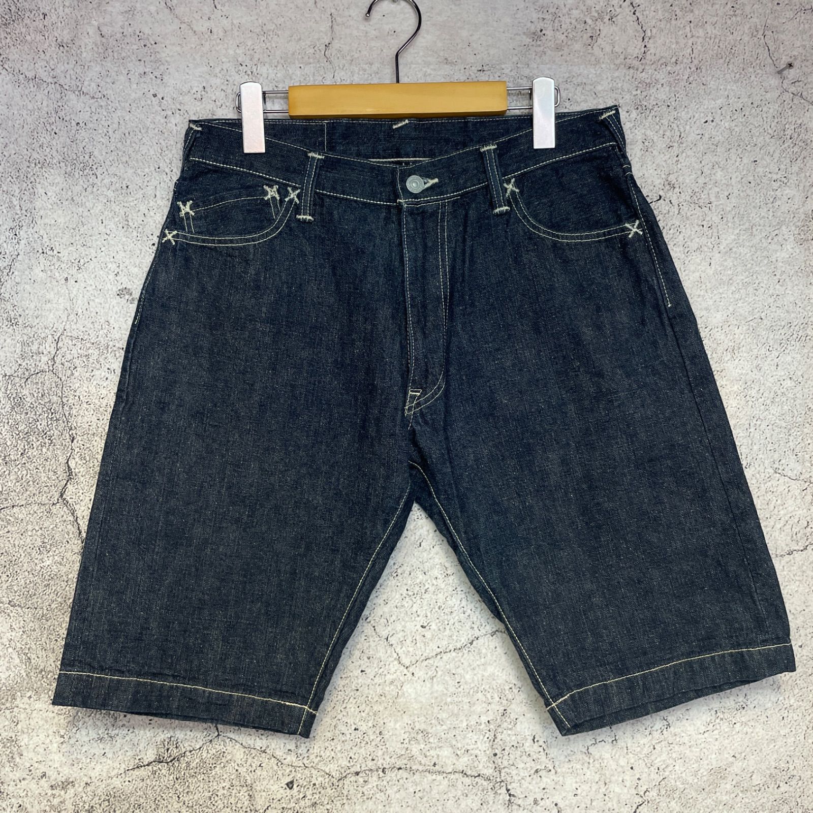 EVISU エヴィス インディゴデニム ハーフパンツ えびす様 Lot 2005