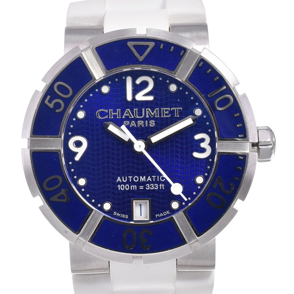 ショーメ Chaumet W17281-38Z クラスワン デイト ブルー 自動巻き