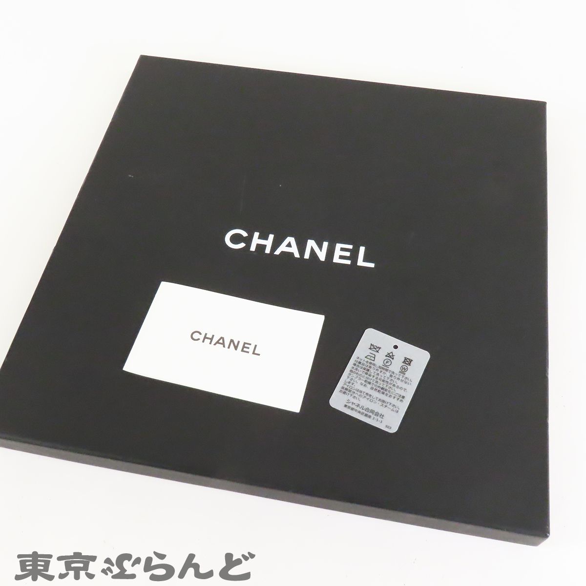 シャネル CHANEL ココプリント スカーフ ブラックxピンクxホワイト