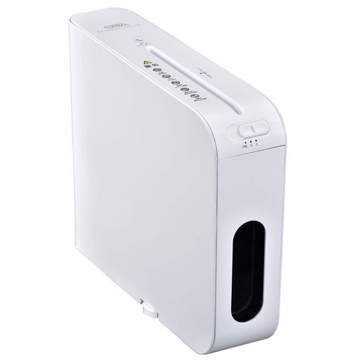 オーム電機 OHM スリムマイクロカットシュレッダー 家庭用 SHR-MX700-W