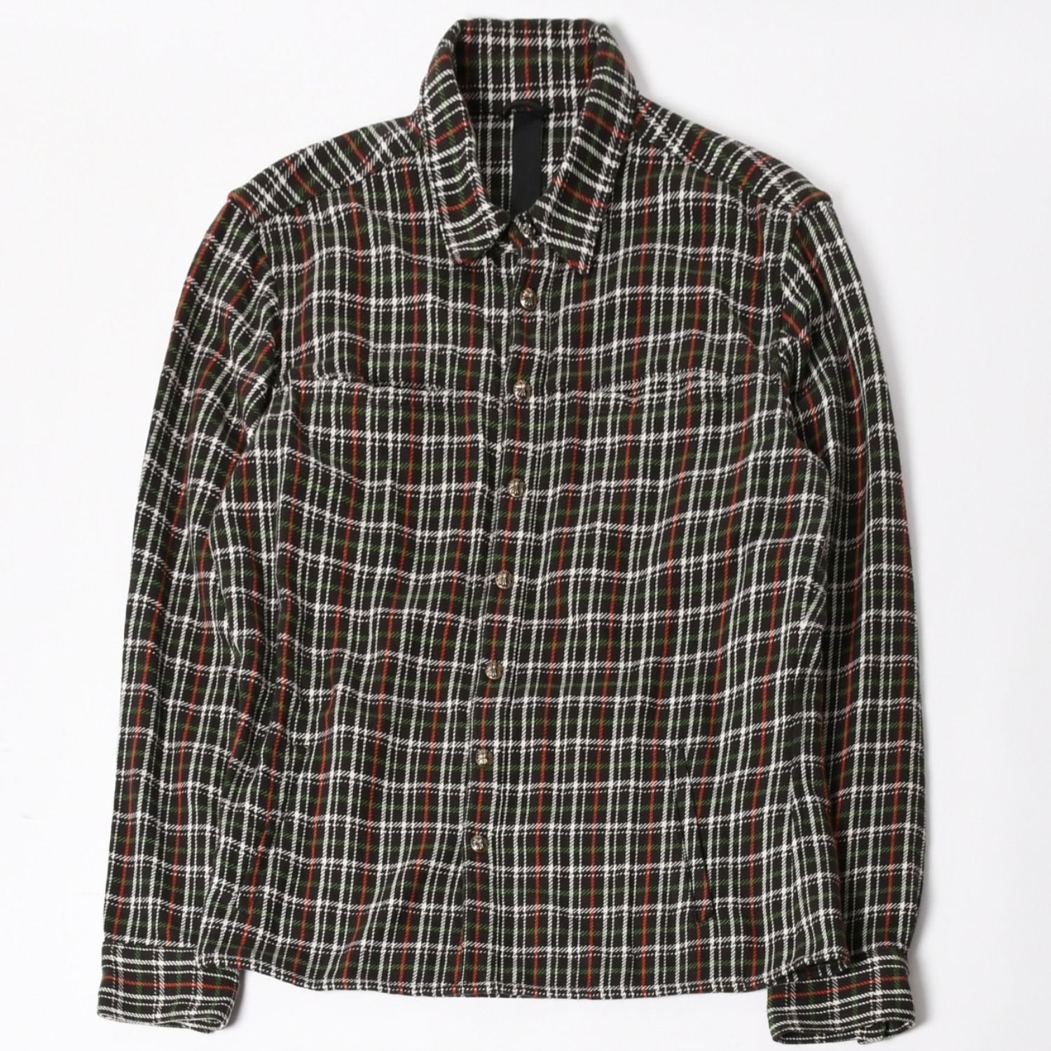 CHROME HEARTS クロムハーツ ルーズエンド フランネルチェックシャツ