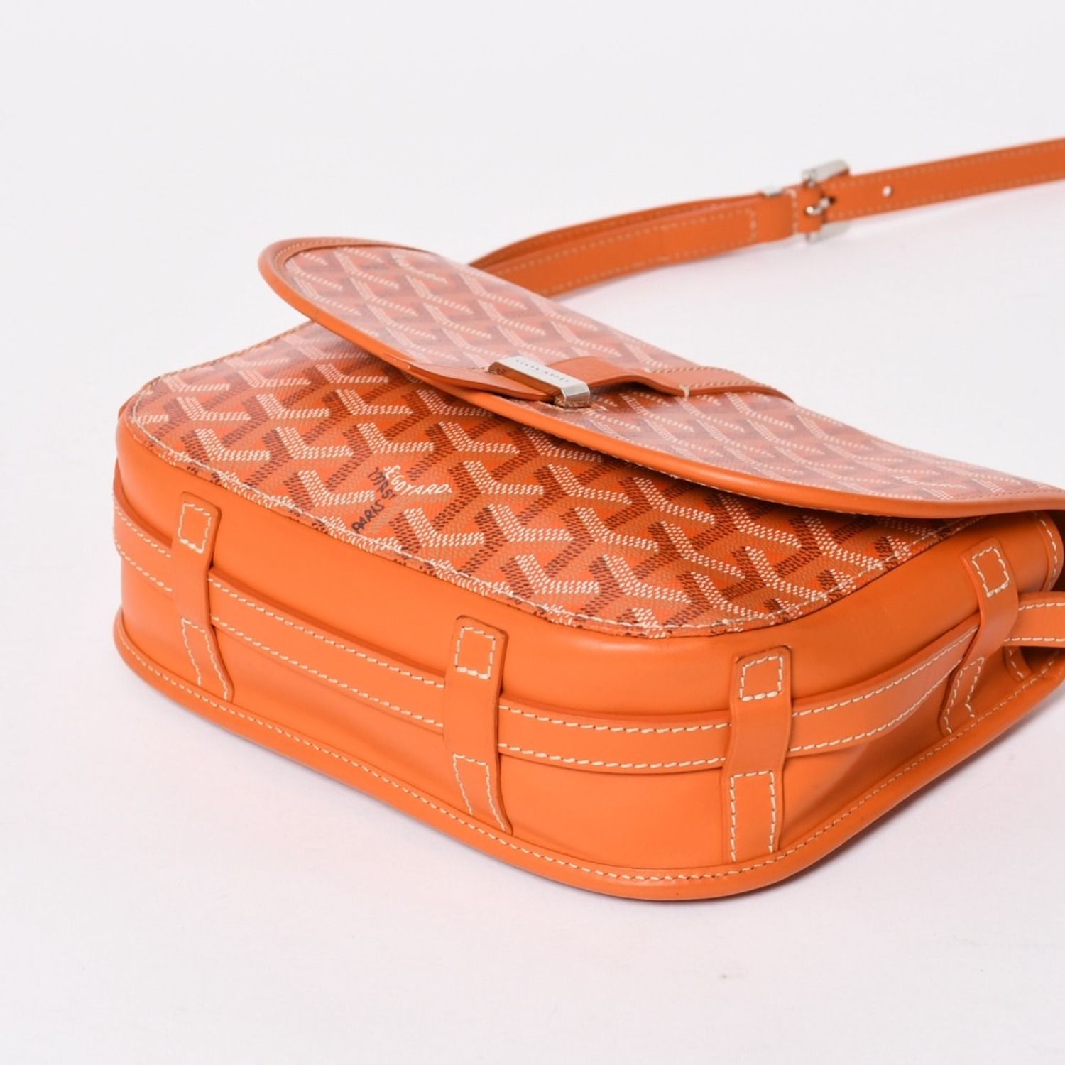 極美品 GOYARD ゴヤール ベルヴェデーレ PM ショルダーバッグ オレンジ