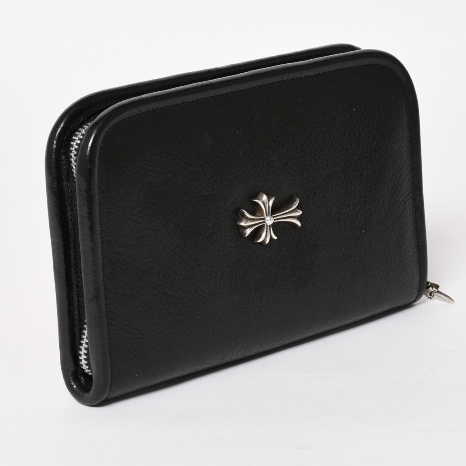 CHROME HEARTS クロムハーツ ブラックヘビーレザー オーガナイザー