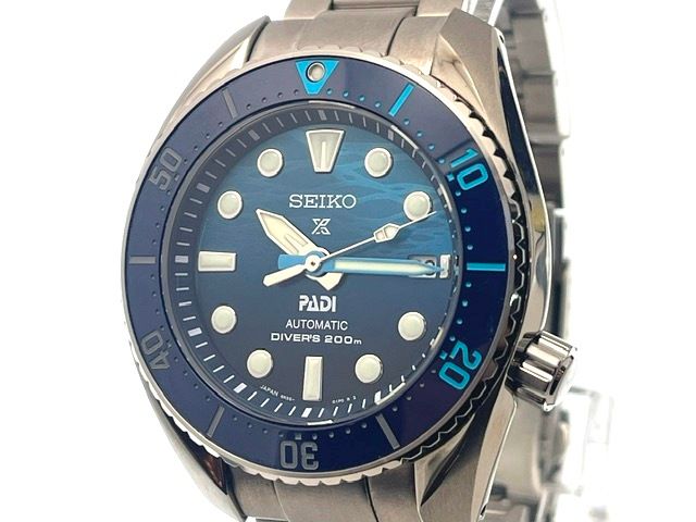SEIKO セイコー プロスペックス PADIモデル SBDC189 腕時計 ステンレススチール ブルー 自動巻き メンズ【中古】472