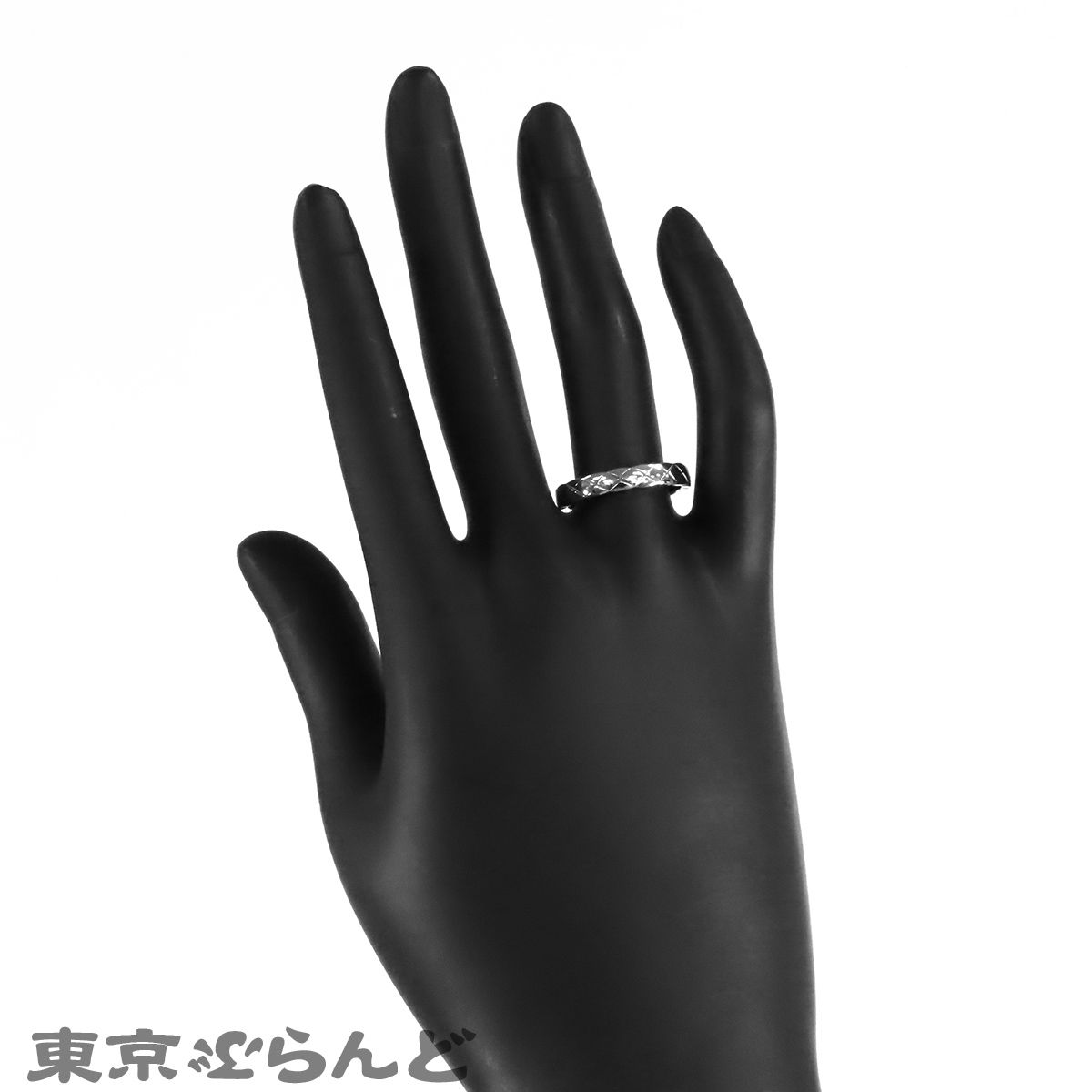 シャネル CHANEL ココクラッシュ ミニ リング プラチナ Pt950 14号相当