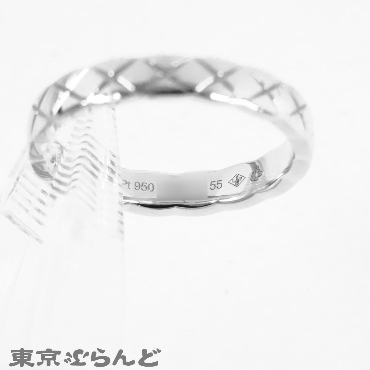 シャネル CHANEL ココクラッシュ ミニ リング プラチナ Pt950 14号相当