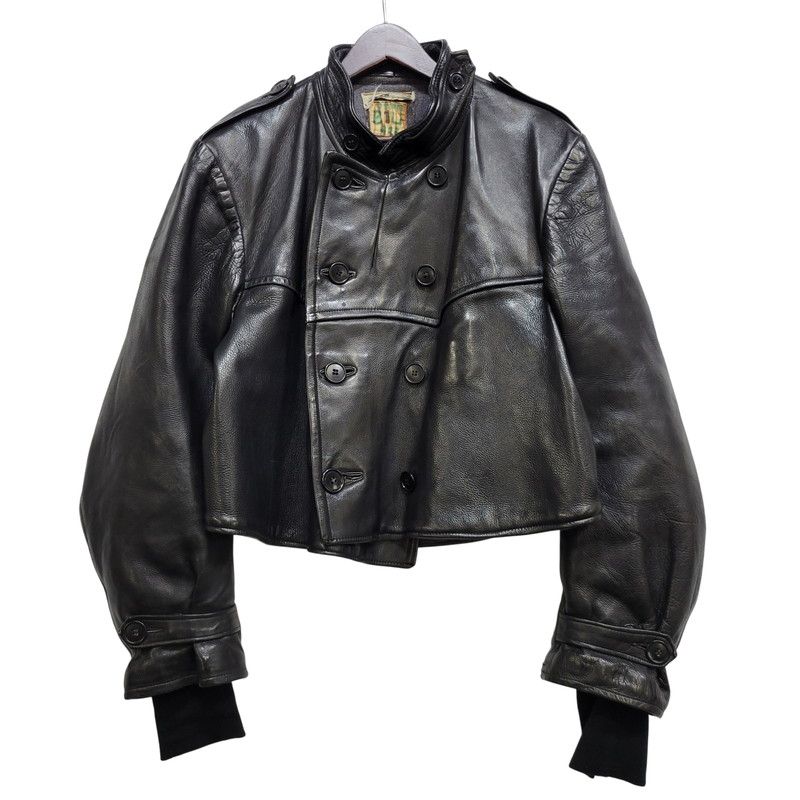 【現状渡し品】 NORWEGIAN ARMED FORCES DOUBLE BREAST SHORT MOTORCYCLE JACKET ダブル ブレスト ショート モーターサイクル ジャケット アウター 【146-260723-kh-14-izu】