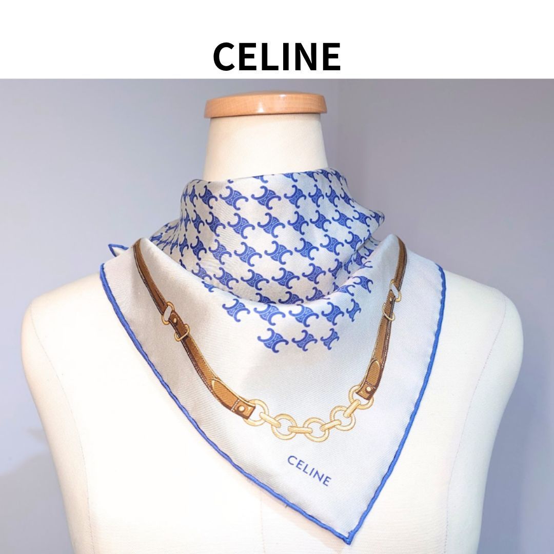 CELINE セリーヌ ヘリテージ バンダナ スカーフ トリオンフ マカダム
