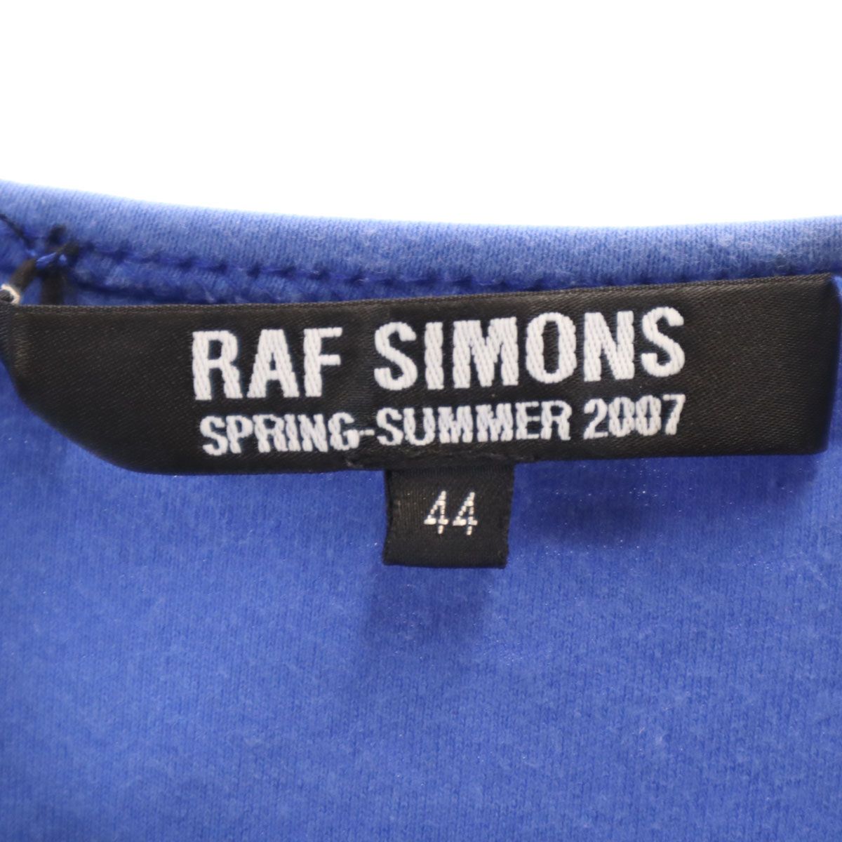 RAF SIMONS ラフシモンズ 2007ss カットオフ タンクトップ 44 ブルー