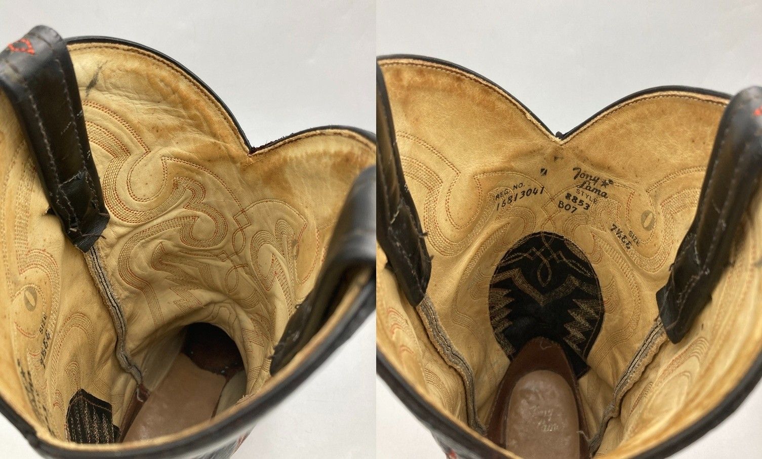 TONY LAMA トニーラマ リザード ウエスタンブーツ サイズ 7 1/2 中古