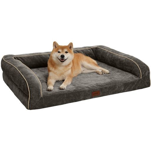EMME 耐噛み 犬用ベッド 防水 丈夫 ペットベッド 洗える シェニール生地 柔らか ペットソファー 小型犬 中型犬対応 犬 ソファーベッド 耐久性