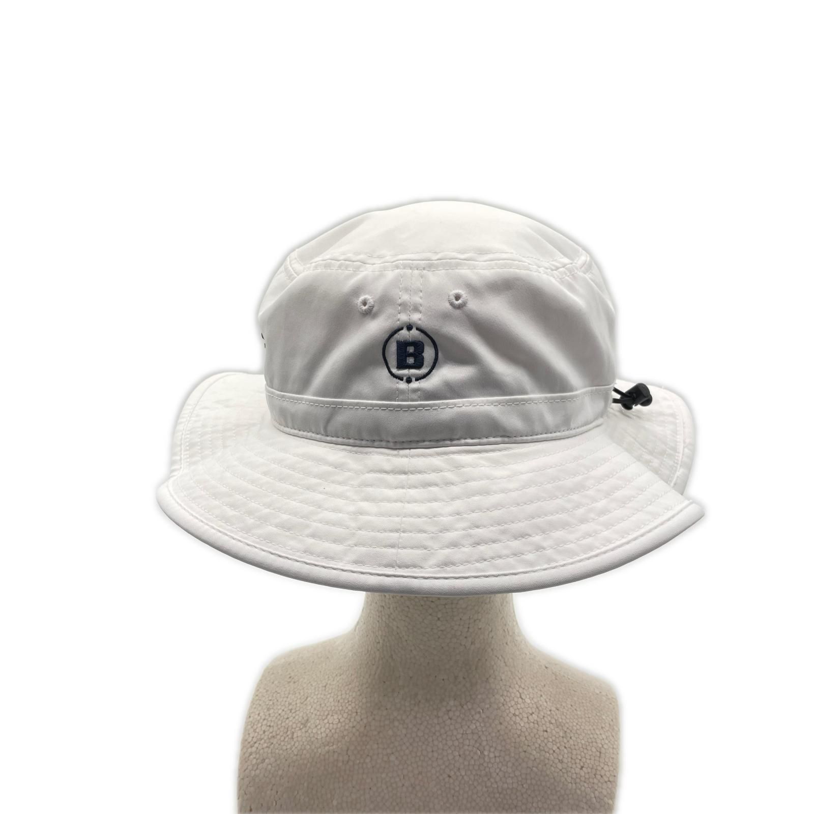 中古 ブリーフィング BRIEFING バケットハット L ホワイト 白 ワイドハット