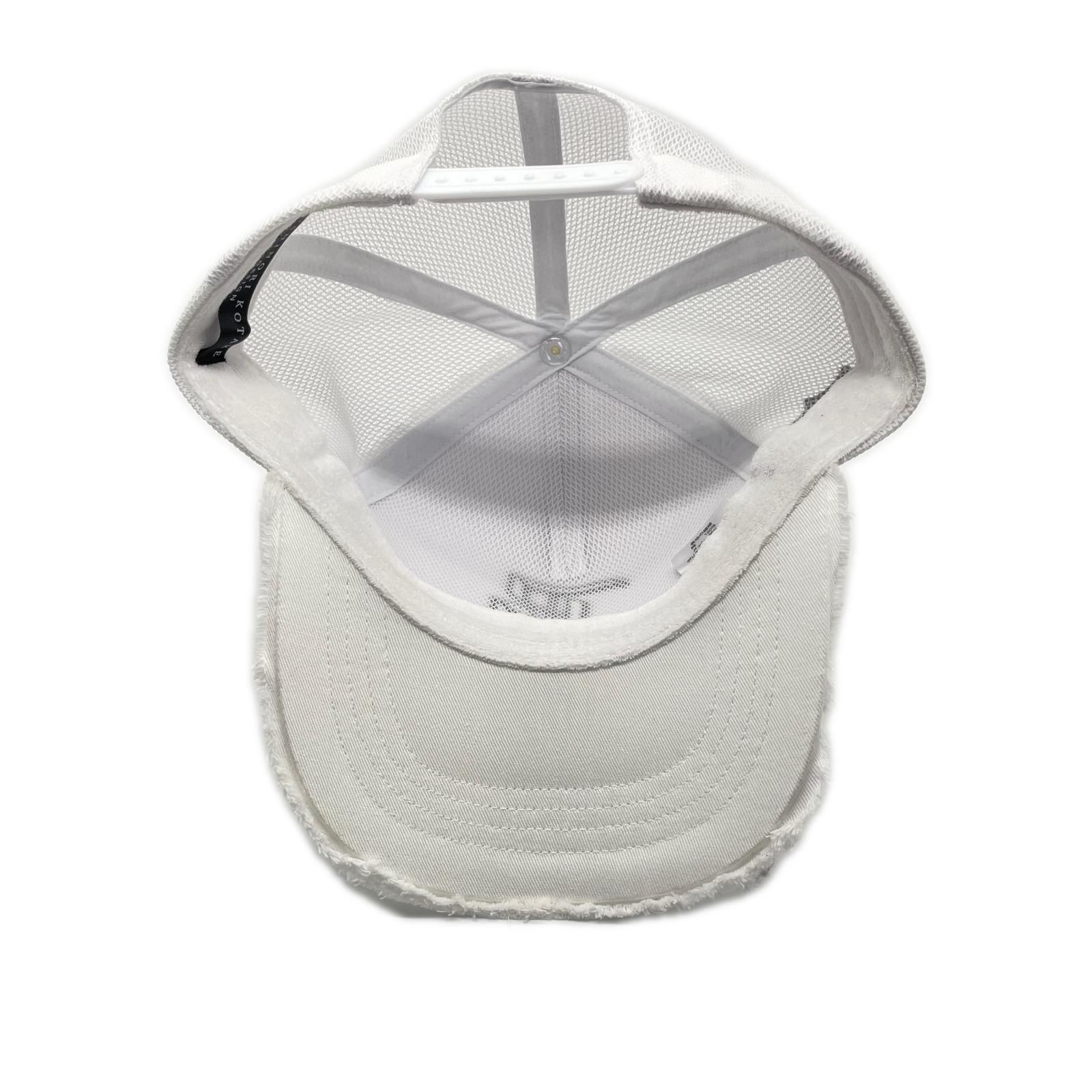中古 ビームスゴルフ BEAMSGOLF キャップ 白 ホワイト YOSHINORI