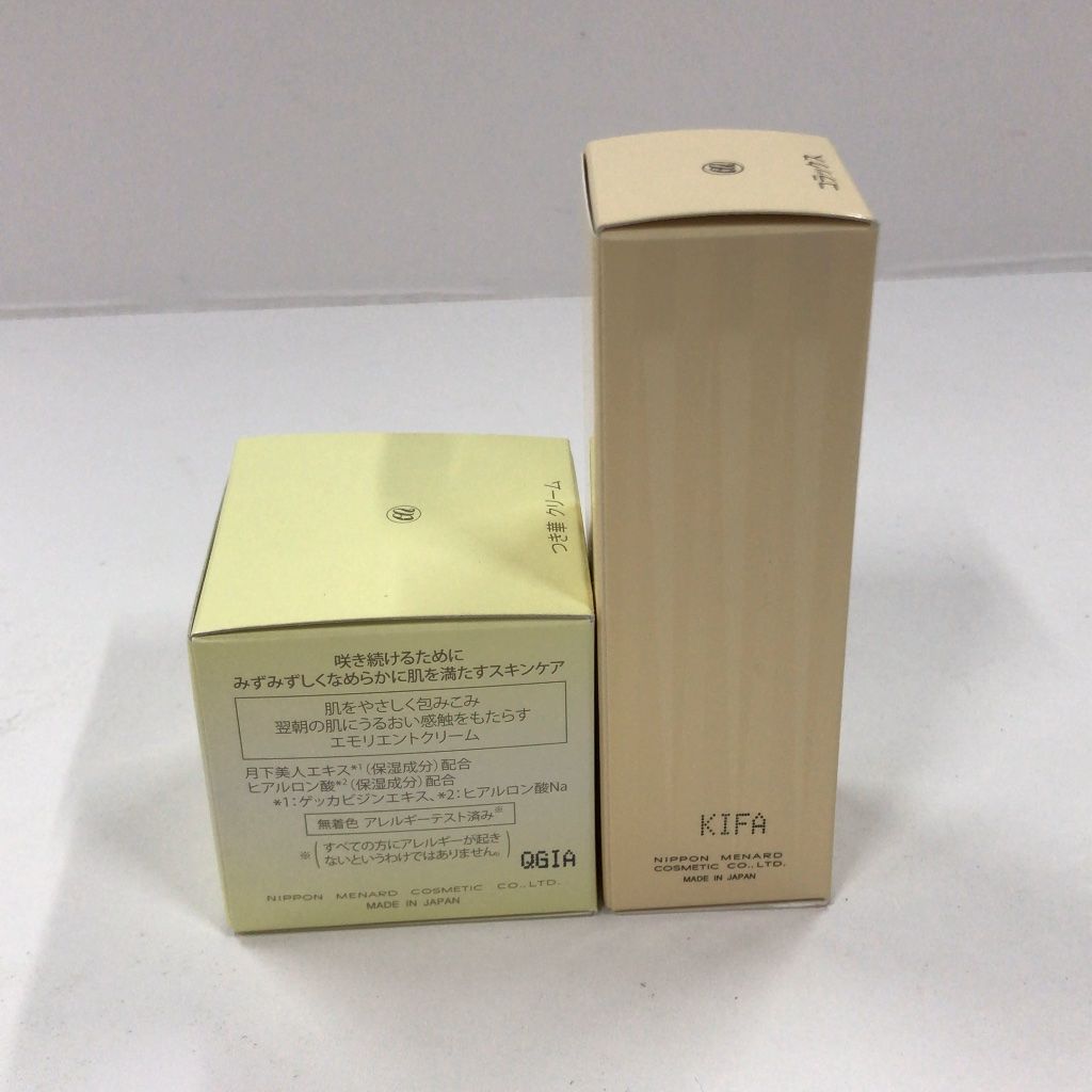 Z1713 MENARD メナード つき華 クリームA 30g／コラックスC 21mL 計2点