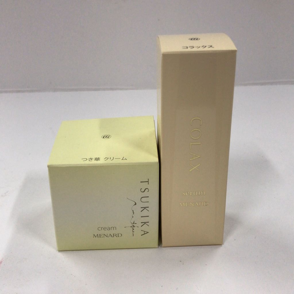 Z1713 MENARD メナード つき華 クリームA 30g／コラックスC 21mL 計2点