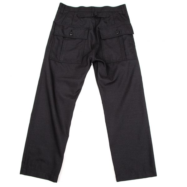 ジュンヤワナタベコムデギャルソンマン ブラック チノパン XS JUNYA