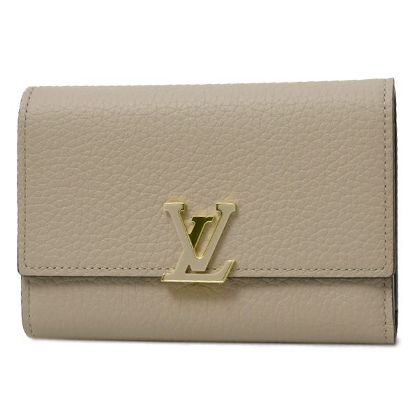 ルイヴィトン 財布 レディース ポルトフォイユカプシーヌコンパクト 三つ折り トリヨンレザー Louis Vuitton M62159 中古