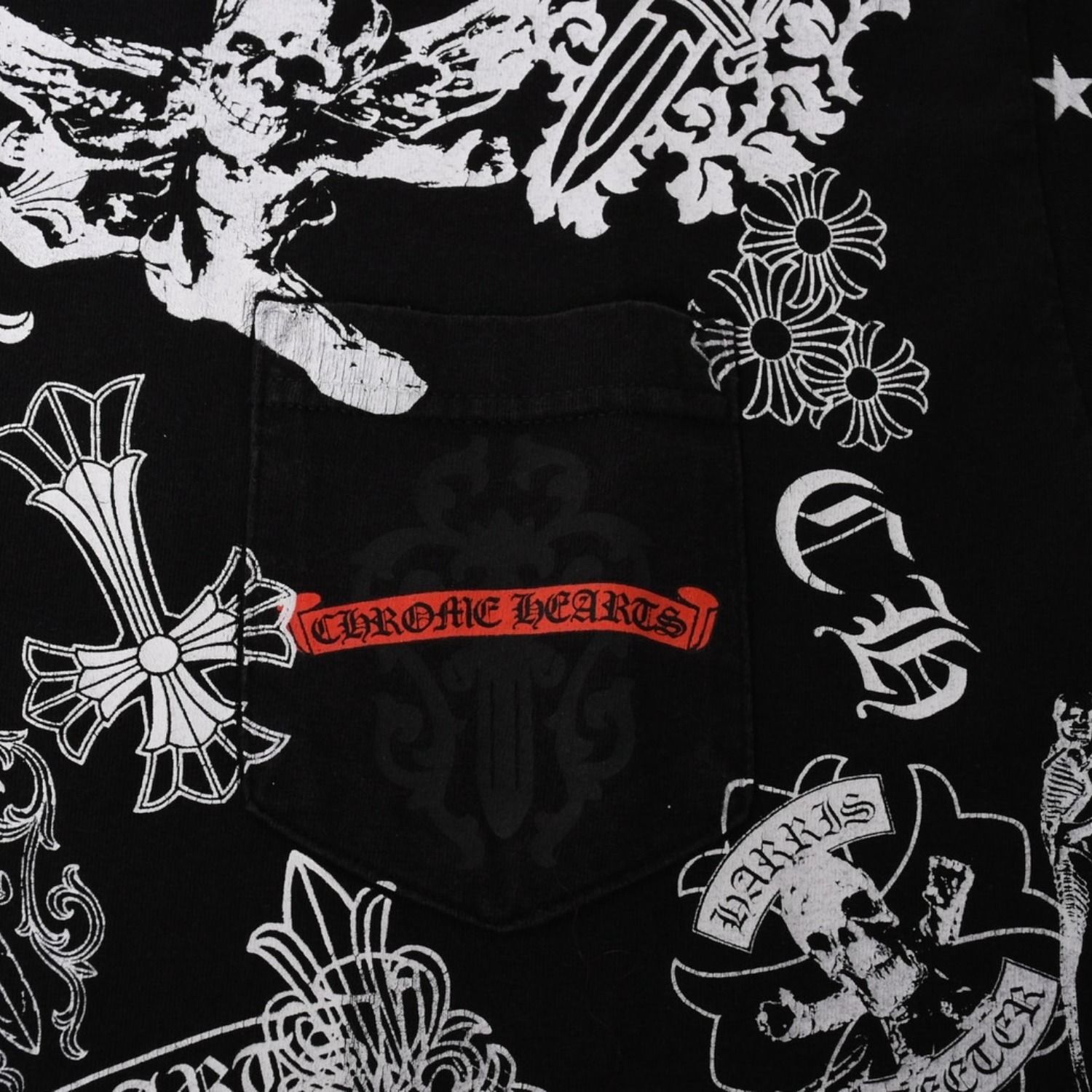 CHROME HEARTS クロムハーツ ポケットTシャツ CHクロス セメタリー