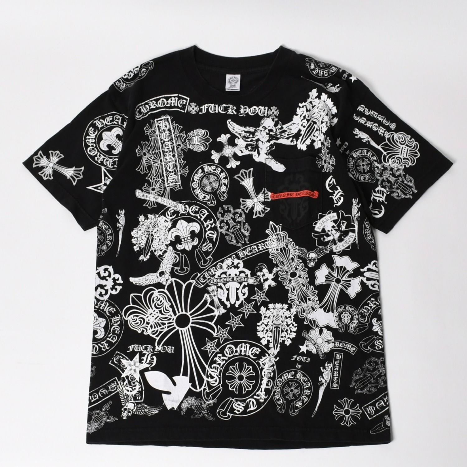 CHROME HEARTS クロムハーツ ポケットTシャツ CHクロス セメタリー