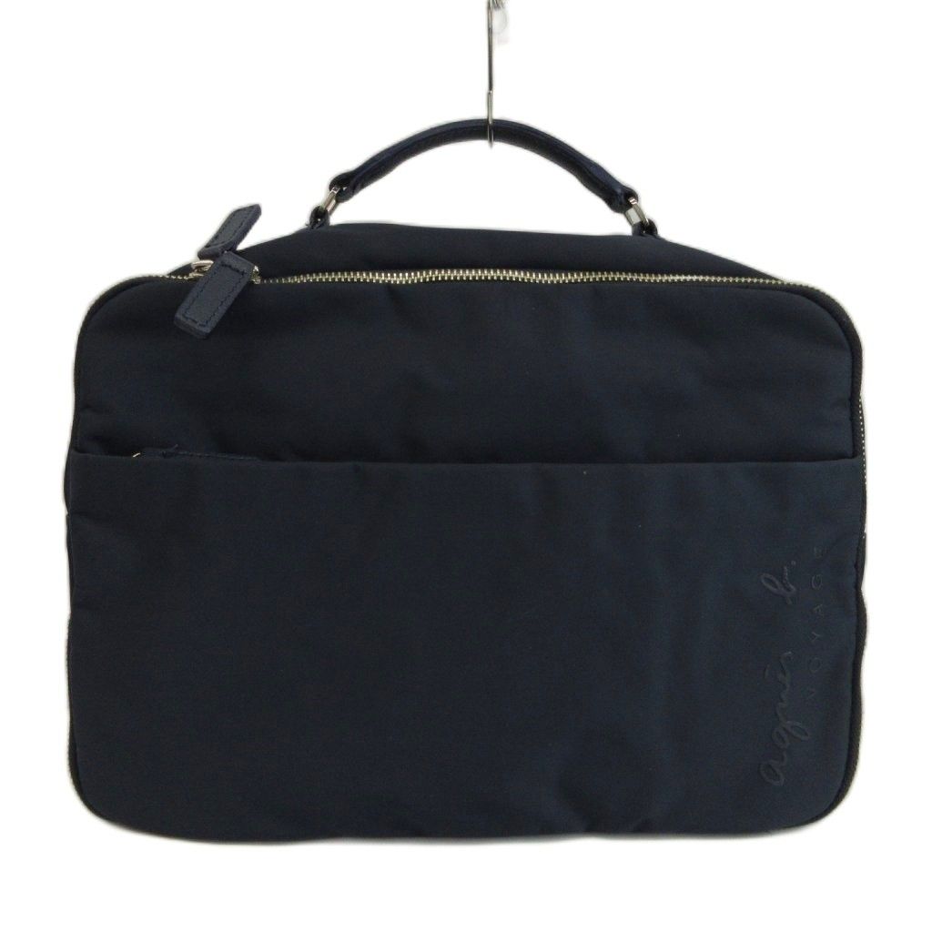 【新品】agnès b. VOYAGE　ビジネスバッグ　ナイロン　黒　肩掛け可能 アニエスベー ボヤージュ Agnes b. VOYAGE ビジネスバッグ ブリーフ