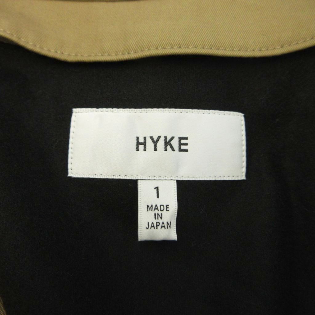 ハイク HYKE トレンチコート 1 ベージュ ダブルブレスト 長袖 ベルト