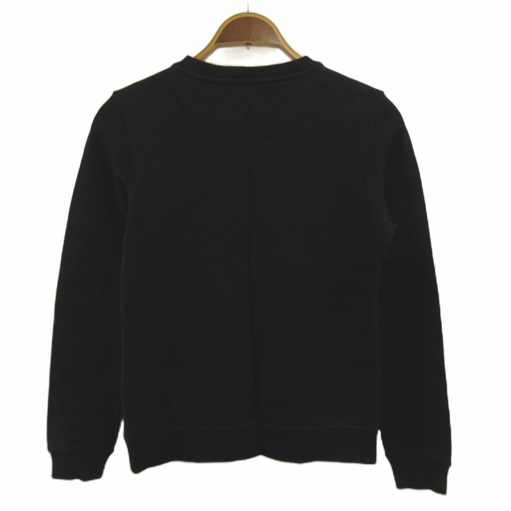 ケンゾー KENZO スウェット S 黒 ブラック 紫 パープル コットン