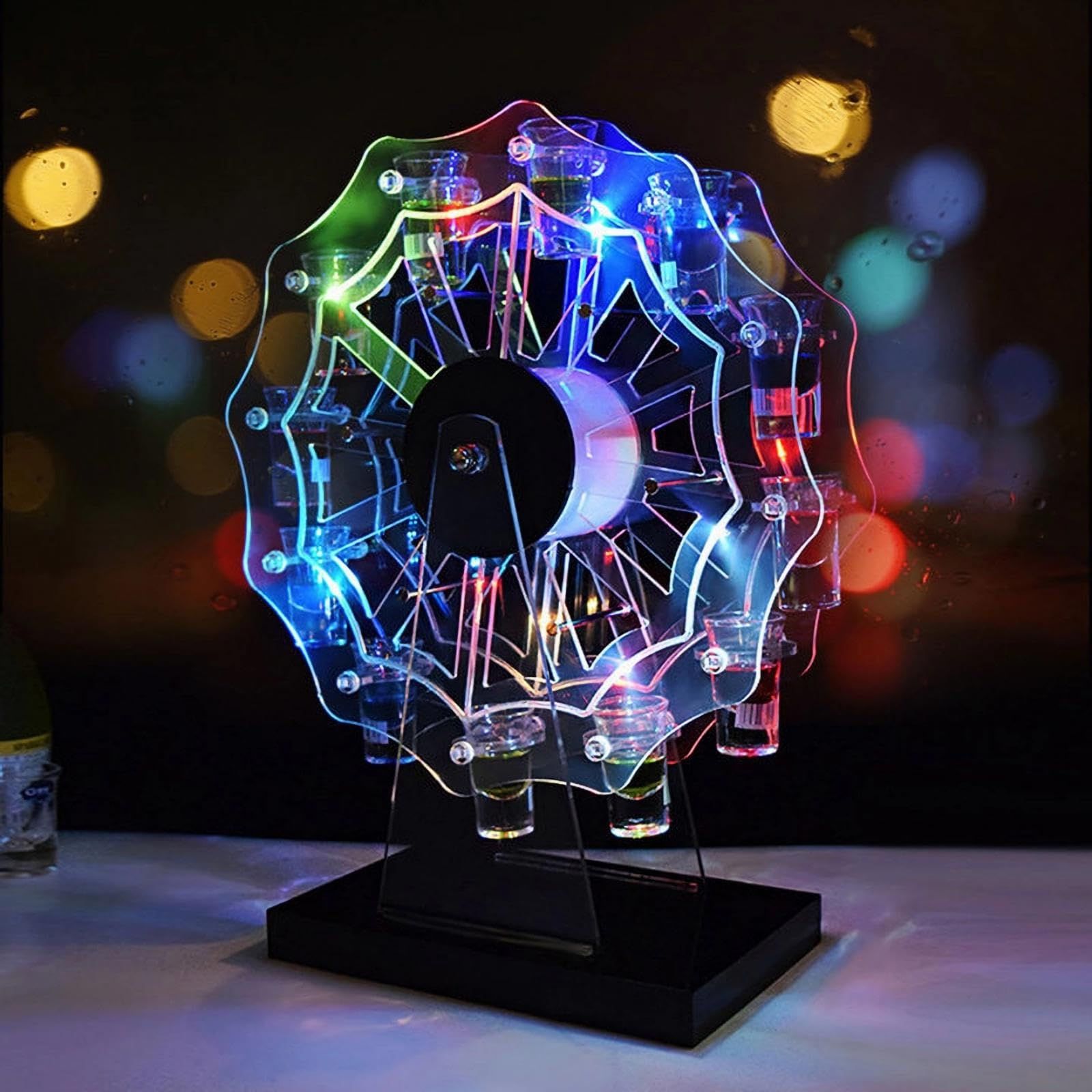 テキーラ観覧車 LED酒ボトルの表示棚 LED酒棚の表示棚 テキーラ グラス LED酒グラス 収納ラック KTVナイトクラブに最適 ボトルラック ワインラック KTVナイトクラブに最適 バー ホテル パーティー パーティーの装飾品 ホテルの装飾品クリスマスmt 11,693円
