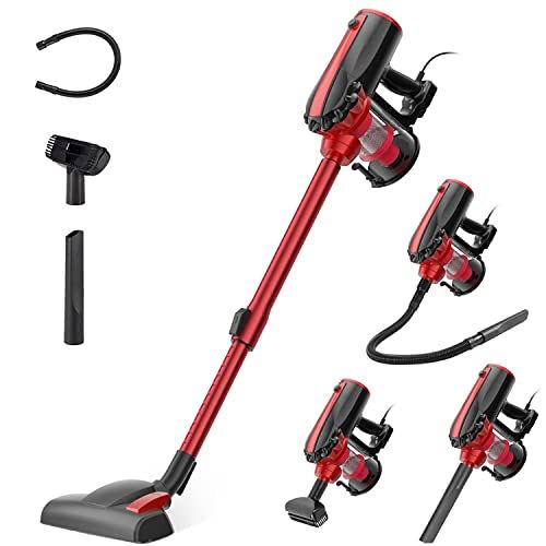 掃除機 17000Pa 600W 超軽量 サイクロン式 スティッククリーナー 掃除機 コード式 サイクロン 17000Pa 超強力吸引 5M電源コード
