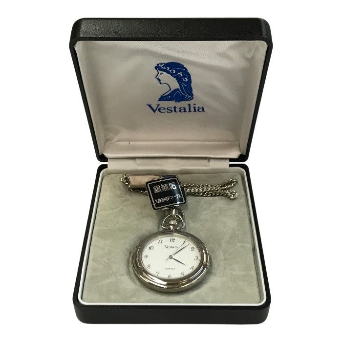 Vestalia 懐中時計 ユニセックス アナログ クォーツ シルバー925
