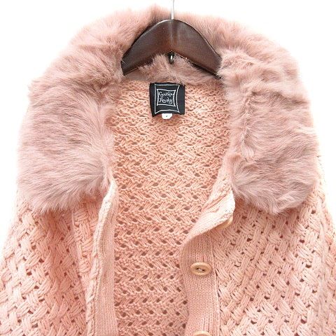 シンシアローリー CYNTHIA ROWLEY ポンチョ ニット ラビットファー 2 M