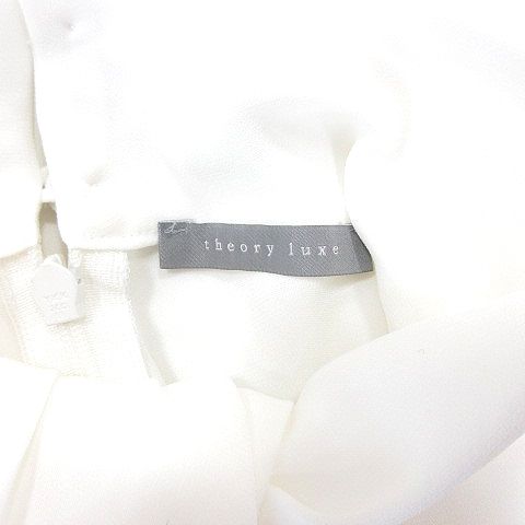 セオリーリュクス theory luxe ボウタイブラウス シャツ 長袖 40 L 白