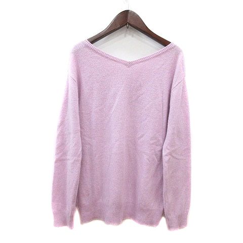 ジャスグリッティー JUSGLITTY ニット セーター 長袖 アンゴラ混 2 M