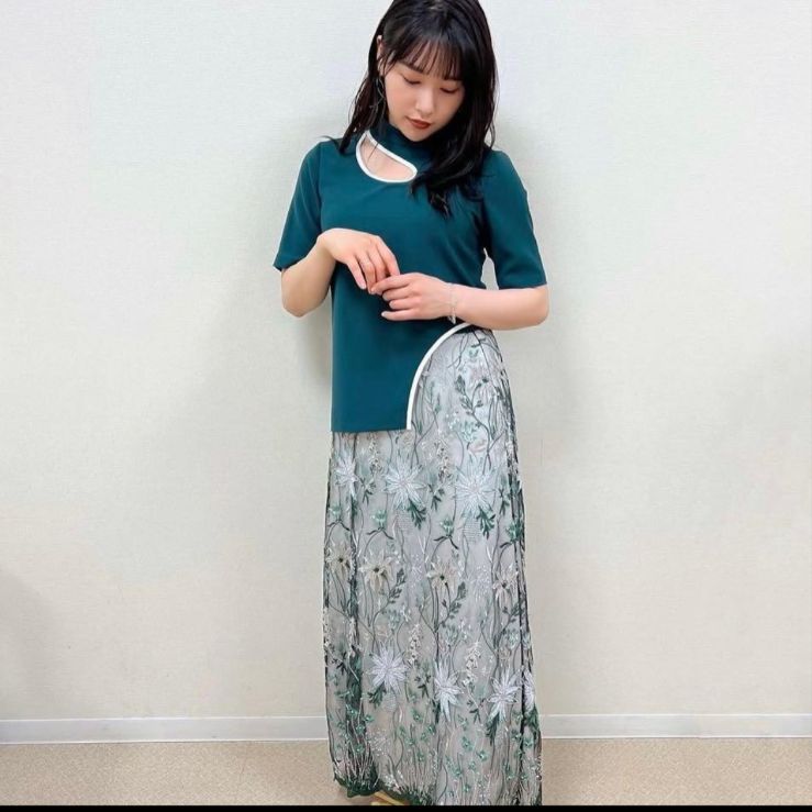 49500円 MURRAL ミューラル フラワー刺繍レーススカート 新品未使用