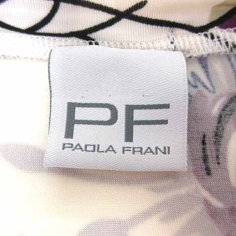 パオラフラーニ PAOLA FRANI ニット カットソー 花柄 フレンチスリーブ