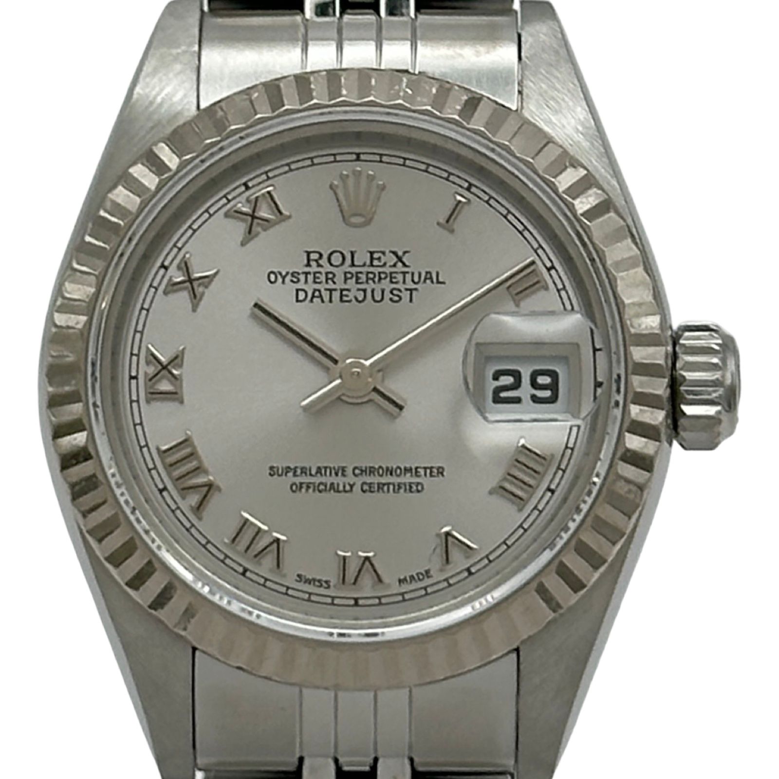ロレックス ROLEX デイトジャスト 79174 シルバー ホワイトゴールド/ステンレススチール 自動巻き レディース 腕時計