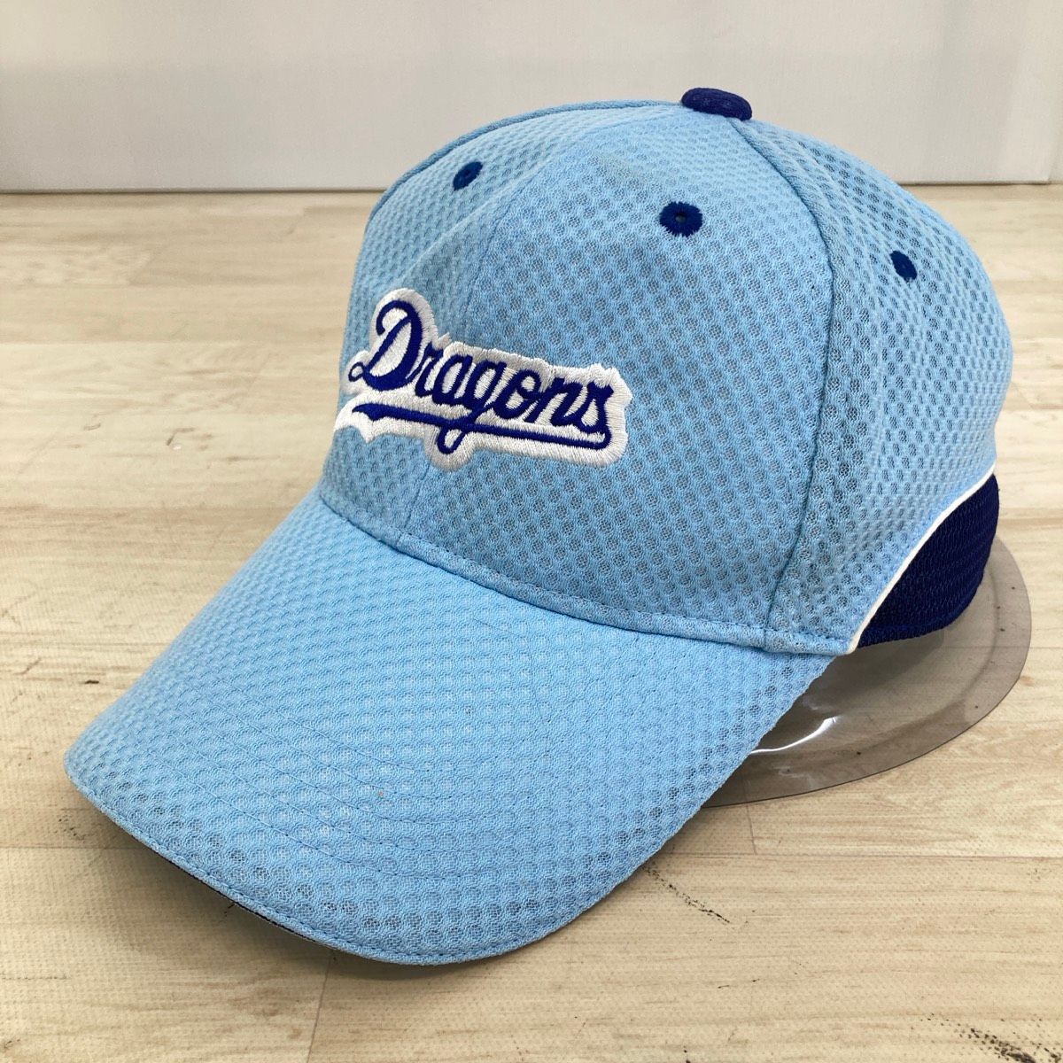 美品 中日ドラゴンズ/Dragons メッシュキャップ 帽子 水色/ライト