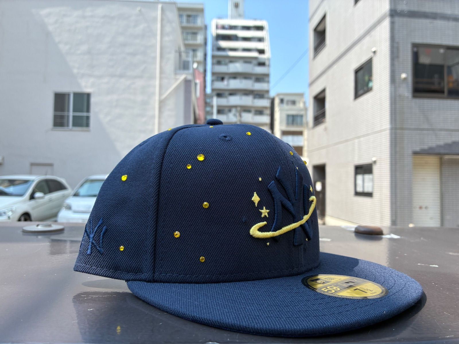 NEW ERA 59FIFTY When You Wish Upon a Star 라인스톤 뉴욕 양키스 나이트 시프트 네이비 7 1/2 ¥8800+배송료 ¥550