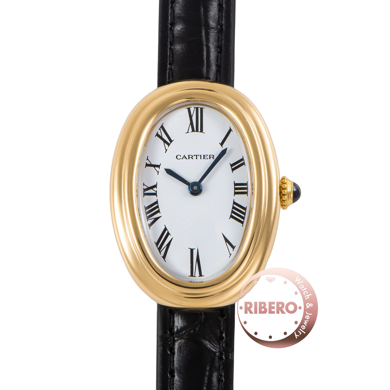 Cartier カルティエ ベニュワールSM 78094 PARISダイヤル ダブルライン K18YG【中古】
