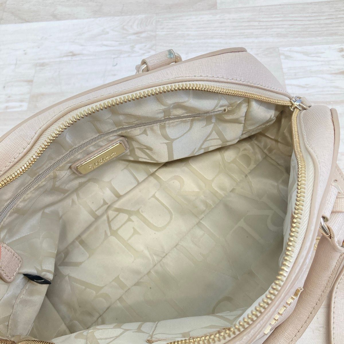 FURLA/フルラ 2way ハンドバッグ/ショルダーバッグ ベージュ系
