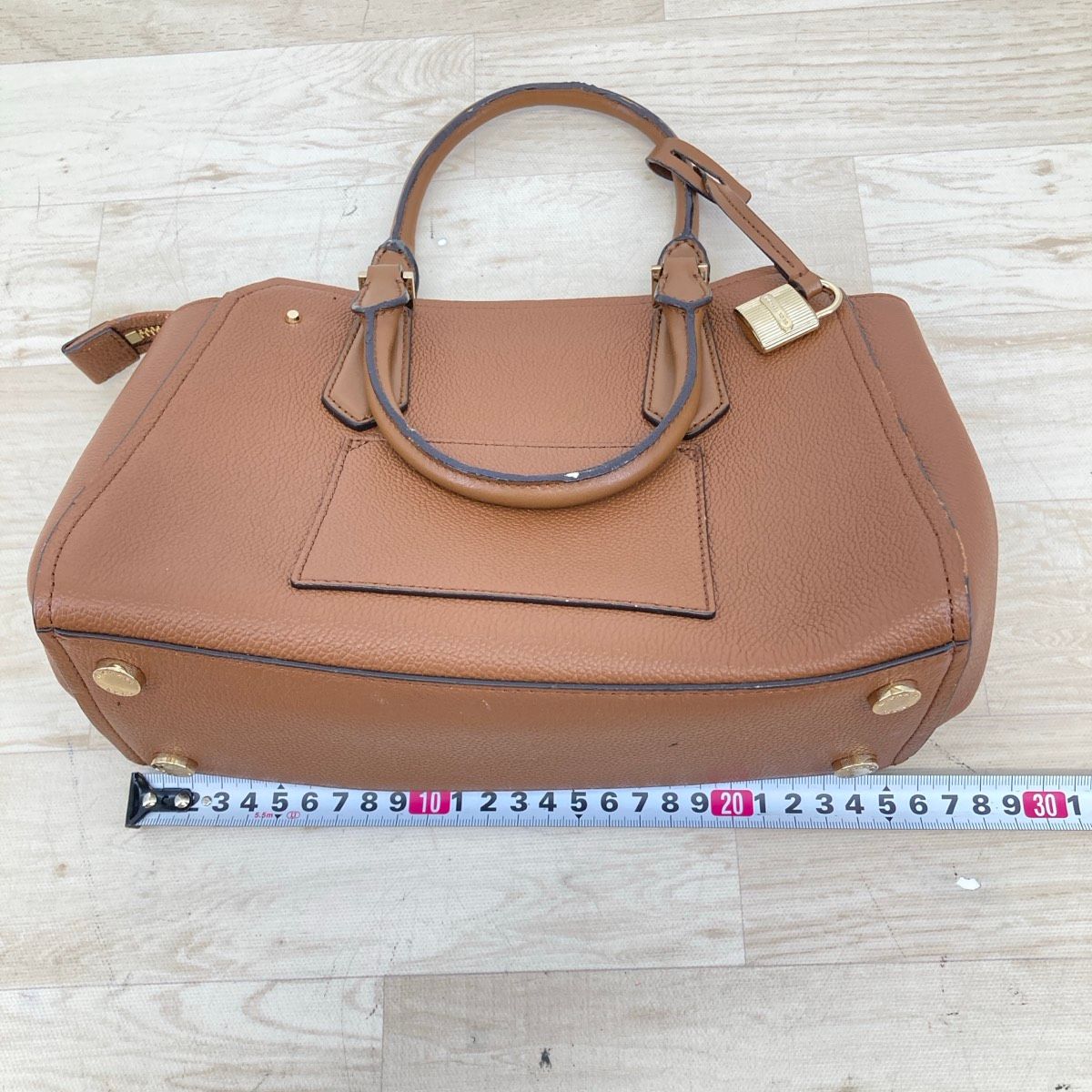 MICHAEL KORS ハンドバッグ/トートバッグ ブラウン スタッズ付 ロゴ 